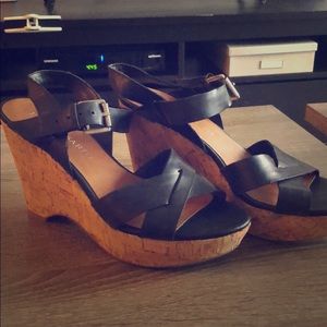 Franco Sarto cork wedges size 7 perfect condition